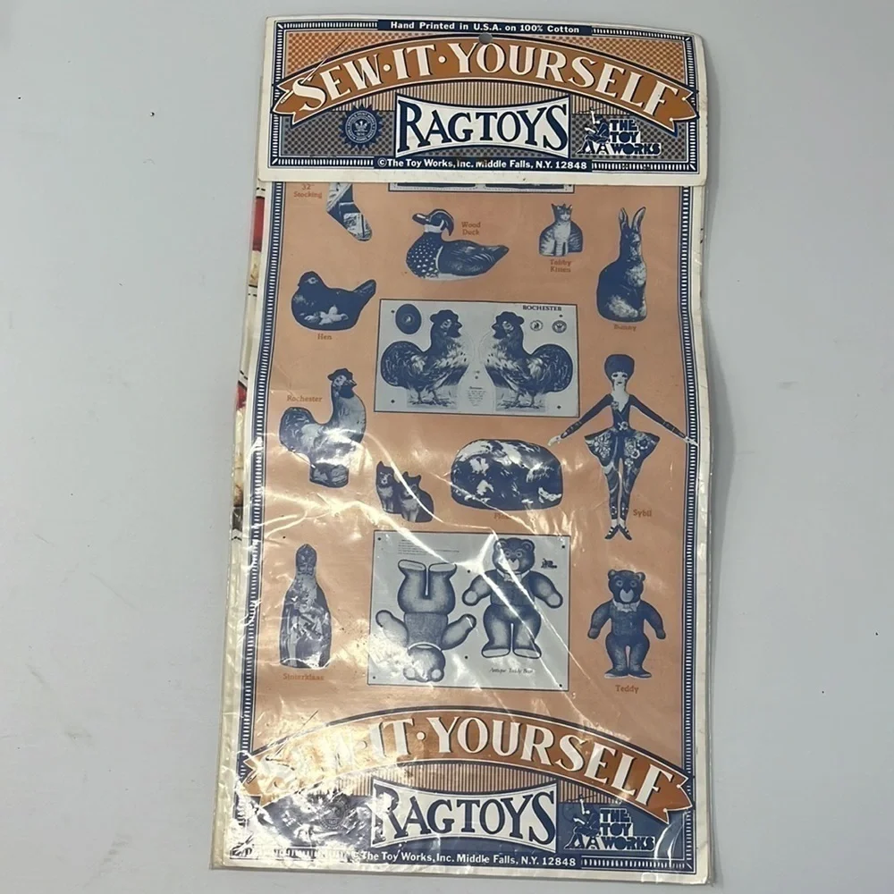 Sew-It-Yourself Rag Toy Santa Claus NWT Cotton 12” Christmas St. Nick Holiday